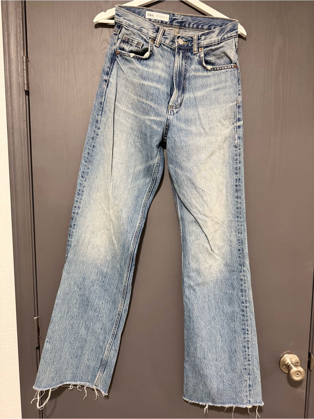 Zara Light Blue women's Wide Leg jeans